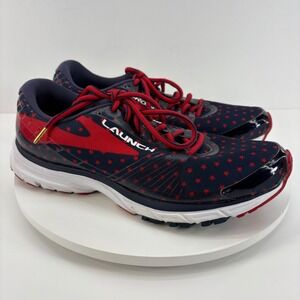 Brooks Launch 4 Running Shoes Women's Red Blue Stars Athletic Sneakers Size